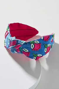 Serre-tête perlé fait main pour femmes et filles, bandeau élastique personnalisé avec perles en verre, produit en gros - Product Image 5