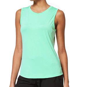 Women's Custom Logo Quick Dry Anti-Pilling 100% Cotton Tank <b>Top</b> with Stretch Scoop Neck for Casual Workout - Product Image 1