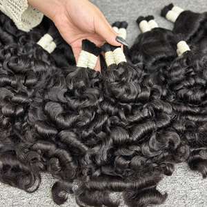 Lots de Cheveux Naturels Double Drawn en Gros pour Vendeurs – Extensions de Cheveux Humains Vietnamiens Bouclés Doux en Vrac - Product Image 4