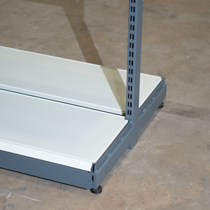 Knock-Down Slotted Upright Supermarket <b>Shelves</b> | Easy Assembly Open Back Display <b>Rack</b> OEM - Product Image 3