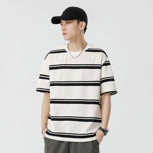Camiseta Blanca Barata para Hombre, de Alta Calidad, Algodón Orgánico, Tejido Transpirable, Ecológica, para Impresión Personalizada - Product Image 1
