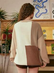 เสื้อสเวตเตอร์ถักลายเคเบิ้ลแขนยาวแบบยูนิเซ็กส์ สไตล์สตรีทแวร์ลำลอง - Product Image 6