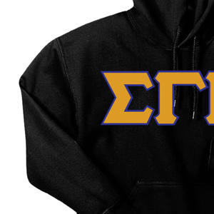 <b>Black</b> Women's Pullover Hoodie with Gold and Blue Embroidered Style Logo Front Graphic Long Sleeve Fleece <b>Sweatshirt</b> Casual Stree - Product Image 6