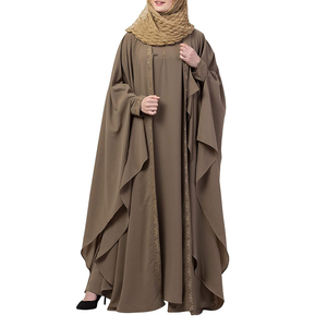 Abaya de qualité supérieure pour femmes, longue, vêtement islamique modeste, tissu doux, manches longues, robe musulmane élégante - Product Image 5