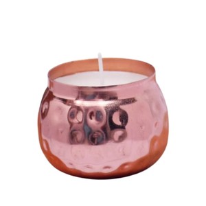 Wholesale Top Quality Copper Finish <b>Hammered</b> Metal Candle Jar Modern Votive Candle <b>Holder</b> For Home Decor & Gifting Low Price - Product Image 2