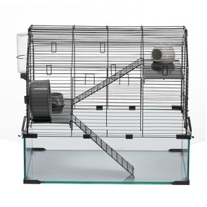 22.8X15X21.3 gabbie per topi per animali domestici casa portatile per criceti per ratti porcellini d'India gabbia per piccoli animali trasparente a 360 gradi - Product Image 1