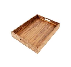 Plateau de service rectangulaire en bois gravé, fait main, écologique, compatible lave-vaisselle et micro-ondes, style moderne européen et américain - Product Image 4