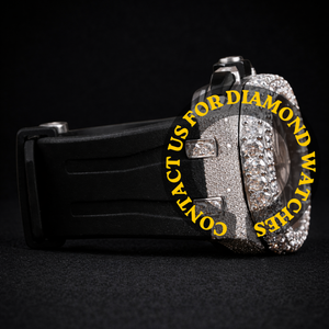 Montre homme moderne 45 mm, Buss VVS Diamond Sport, élégante, bracelet en acier inoxydable noir, mouvement à quartz, cadran en verre, chronographe - Product Image 4