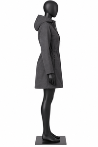 <b>Women's</b> Hooded Softshell Waterproof Windproof Long <b>Raincoat</b> <b>with</b> Adjustable <b>Hood</b> <b>for</b> Winter Outdoor Hiking Travel - Product Image 4