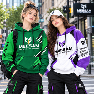 เสื้อฮู้ดดี้ผู้ชายสีขาว ปักลายตัวอักษร แขนยาว สวมใส่สบาย มีเชือกผูก - Product Image 3