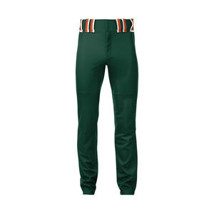Pantalon de baseball pour homme, bleu marine et rayures rouges, coupe ajustée, en polyester, anti-humidité, avec braguette boutonnée, vêtement de sport - Product Image 6