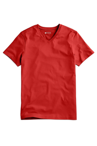 Camiseta '' SOSH 4 '' para Hombre con Cuello en V: 100% Algodón Peinado BCI Elegance - Product Image 3