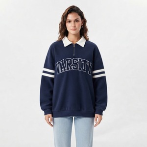 Sudadera de Mujer con Cierre de Cremallera, Manga Larga, Diseño de Mariposa y Forro Polar - Product Image 1