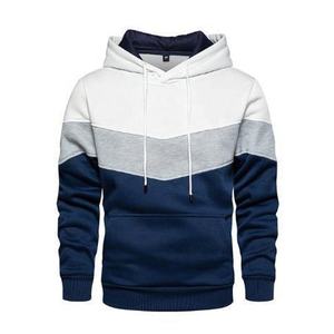 OEM surpiqûres bloc de couleurs imprimé sweat à capuche coupe ajustée pull de sport pour hommes jogging sportswear sweat à capuche personnalisé sweat-shirt pour hommes - Product Image 4