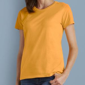 Tops 2026 T-shirts en coton col rond décontractés pour femmes, T-shirts à manches courtes respirants pour femmes, vêtements d'été - Product Image 1