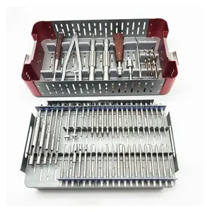 Kit de 56 Piezas de Instrumentos Ortopédicos, Extractor de Tornillos Quirúrgicos, Kit de Extracción de Tornillos Rotos, Acero Inoxidable, de Surgiright - Product Image 1