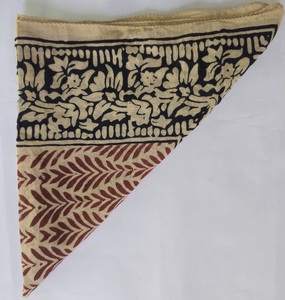 Wholesale Block Print Bandana Cotton Handmade <b>Head</b> Square Scarf Indian Floral Bandana Boho Hair <b>Wrap</b> Striped Border Neckerchief - Product Image 5