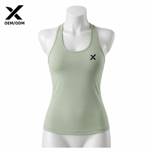 Camisetas de Tirantes Deportivas para Mujer X Sports City, Color Sólido, Tejidas, Estilo Deportivo, Secado Rápido, Largo Regular, Color de Moda OEM, Gran Venta - Product Image 1