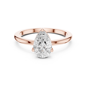 Bague en diamant taille poire, Bague en diamant de laboratoire, Bague solitaire taille poire, Bague de fiançailles solitaire, Bague de fiançailles, Bague de mariage, Bague de promesse - Product Image 3