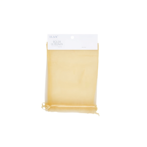 Sacchetti Regalo in Organza ILAN 17x23 Cm Colore Oro, Sacchetti per Bomboniere Matrimonio 3 Pezzi - Product Image 2