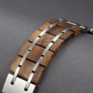 Correa de Madera de Nogal y Acero Inoxidable para <span class=keywords><strong>Apple</strong></span> <span class=keywords><strong>Watch</strong></span> Series Ultra3 1-11 38/<span class=keywords><strong>40</strong></span>/41/42/44/45/46/49mm - Product Image 6