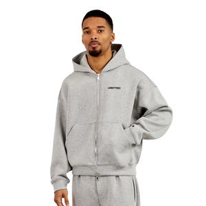 Conjunto Deportivo de Dos Piezas para Hombre con Sudadera con Capucha y Cremallera Completa, Bolsillos Delanteros, Pantalones de Pierna Recta con Cintura Elástica, Estilo Casual y Holgado - Product Image 3