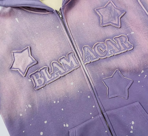 Sudadera con Capucha Personalizada con Lavado Ácido, Diseño Otoñal, Bordado con Impresión Digital, Ecológica, Unisex, de Lujo, en Poliéster/Algodón - Product Image 6