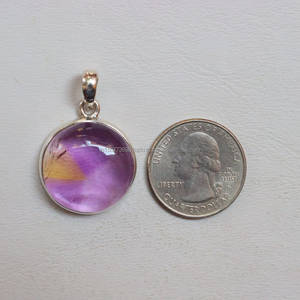 Colgante de Plata de Ley 925 sólida, colgante cuadrado, colgante único, para regalo, de bolivianita ametrino, colgante único - Product Image 1