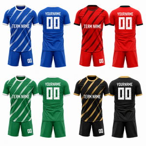 Custom Team <b>Soccer</b> Uniform Jersey and Shorts Sublimation Lightweight Football Kit Personalized Club Sportswear Supplier - Product Image 2