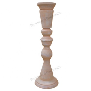 El mejor soporte de vela artístico tallado en madera Nuevo diseño Boda y decoración del hogar para Navidad y bodas - Product Image 6