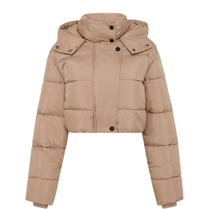 High Quality Outdoor <b>Jacket</b> Winter Wear Warm Casual Women <b>Cropped</b> <b>Puffer</b> <b>Jacket</b> Lightweight Windproof New Latest Fashion - Product Image 1