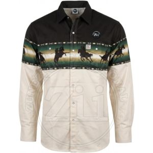 Camisas Ignífugas de Algodón de Alta Visibilidad NFPA2112, Paquete de Respiradores, Resistencia al Calor de 300-500 °C, Corte Regular, Diseño Azteca, 7 oz, para Hombre - Product Image 6