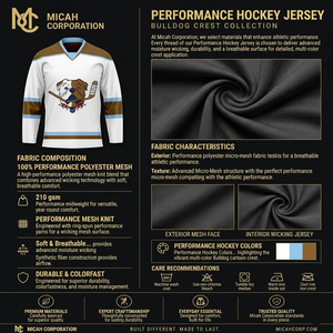 Maillot de hockey sur glace par sublimation Micah Corporation – Respirant, en maille, uniforme d'équipe unisexe, épais, coupe oversize, entraînement, séchage rapide - Product Image 5