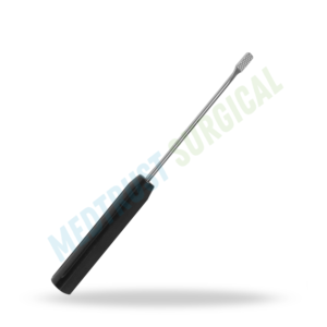 Râpe orthopédique à plaque terminale simple face en acier inoxydable pour chirurgie de la colonne vertébrale, 15 et 18 pouces - Product Image 3