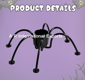 Juego de 3 Portavelas de Araña para Halloween, Hechos a Mano, de Hierro Resistente, para Decoración de Mesa y Fiestas - Product Image 3