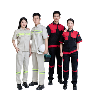 Prix usine, vêtements de travail à manches longues, fabrication sur mesure avec logo, ensembles pour soudeurs de chantier, uniformes OEM/ODM/échantillon gratuit - Product Image 3