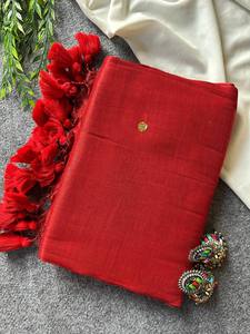 Indian Modern Designer Tissue Shimmer <b>Material</b> with Zari Weaving Work With <b>Sequins</b> Lace Border Work Saree with Blouse Pieces - Product Image 4