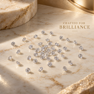 Diamants naturels bruts de qualité supérieure, taille brillant, couleur GH, pureté SI, 0,08-0,13 ct, 2,7-3,2 mm, pour la fabrication de bijoux |   Bijoux fins - Product Image 4