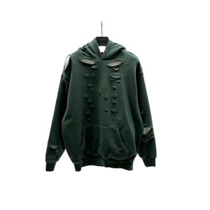 Sweat à capuche oversize personnalisé avec logo, coupe ample et épaules tombantes pour homme, options d'effets usés disponibles, MOQ 10 - Product Image 2