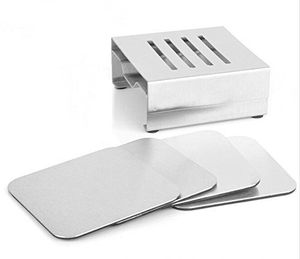Ensemble de sous-verres en métal de qualité supérieure, protection décorative de table, durable, résistant à la rouille, accessoires pour la salle à manger, collection d'accessoires pour boissons - Product Image 6