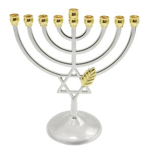 Porte-bougie vintage en laiton de haute qualité à neuf bras, finition noire, pour la décoration de la maison, chandelier en métal pour table - Product Image 5