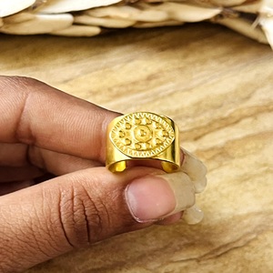 Nouvel Arrivage Bague Ethnique Bohème en Laiton pour Femme, Plaqué Or 18 carats, Anneau Géométrique, Vente en Gros/OEM/ODM - Product Image 3