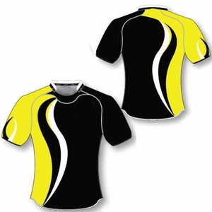 Men's Sublimated Rugby Uniform Gray Black Crew Neck Shorts Breathable Moisture Wicking Drawstring Shorts All Winter Rugby Wear - Product Image 4