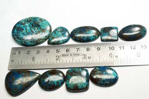 Hermosas Piedras Preciosas Semipreciosas Naturales de Azurita en Formas Mixtas, Cabujón de Azurita Pulido y Liso, Piedra Preciosa de Azurita de Primera Calidad - Product Image 2