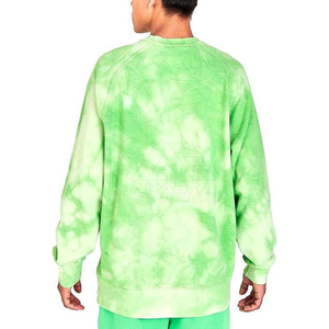 Sudadera de Hombre Oversize con Cuello Redondo y Estampado Tie-Dye, de Algodón Tejido, Estilo Casual, Verde, para Verano - Product Image 2