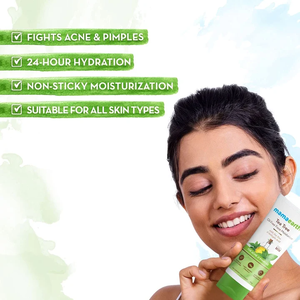 Hydratant visage sans huile d'arbre à thé pour l'acné et les boutons, formule hydratante et nourrissante, soin quotidien doux pour une peau lisse et éclatante - Product Image 3