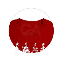 Design décontracté moderne avec une coupe courte et un tissu respirant pour les sorties de vacances, crop top de Noël
