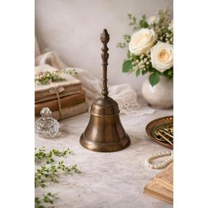 Clochettes à main anciennes en laiton pour Noël, décoration de table, clochettes de Noël, clochettes à sonner, pour cadeau, articles de décoration intérieure - Product Image 1