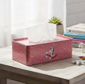 Boîte à mouchoirs en bois imprimée au design vintage, motif floral en papier fait main, porte-mouchoirs décoratif - Product Image 6