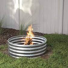 ODM Factory Outdoor Galvanized Steel Fire Pit Grills Portable Camping Planter Raised Garden <b>Bed</b> Foldable <b>Swing</b> Fire Ring Floor - Product Image 2